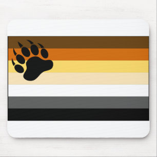 Gay Bear Pride Flag Mouse Mat