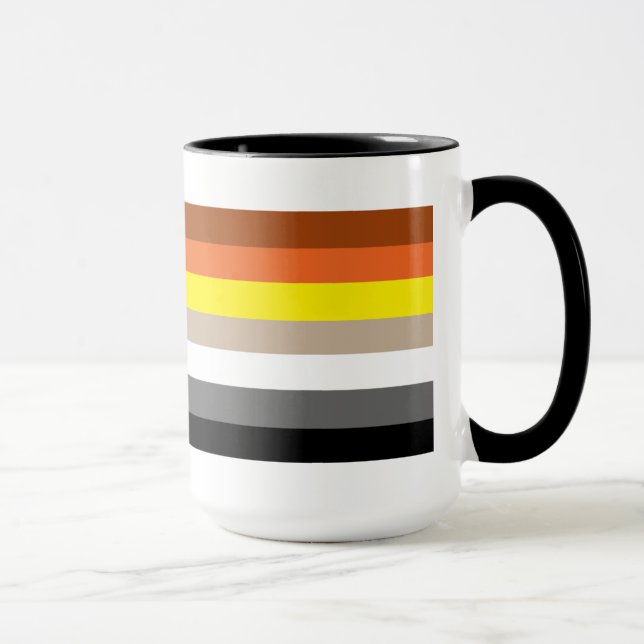 Gay Bear pride flag. Mug (Right)