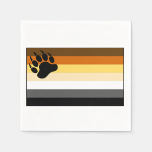 Gay Bear Pride Flag Napkin