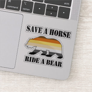 Gay Bear Pride Flag Save A Horse Ride A Bear