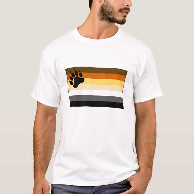 Gay Bear Pride Flag T-Shirt (Front)