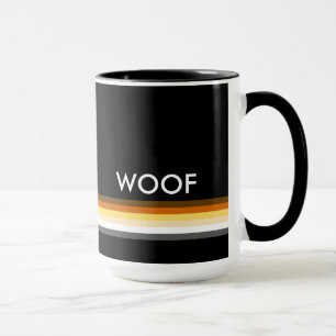 Gay Bear Pride Flag woof Mug