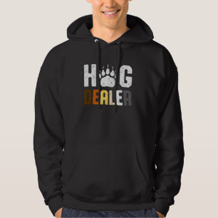 Gay Bear Pride Hug Dealer Funny Retro Hoodie