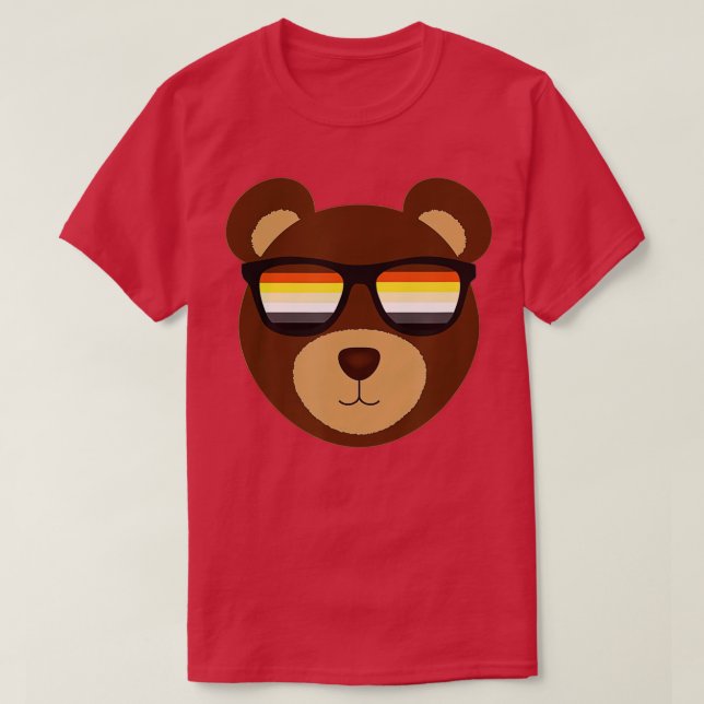 Gay Bear Pride Sunglasses LGB  T-Shirt (Design Front)