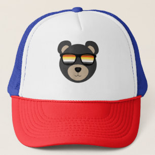 Gay Bear Sunglasses logo  Trucker Hat