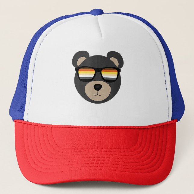 Gay Bear Sunglasses logo  Trucker Hat (Front)