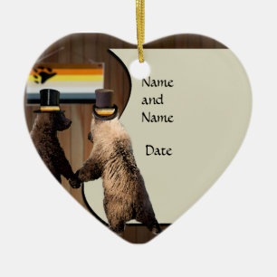 Gay Bear Wedding or Ceremony Ornament Favours