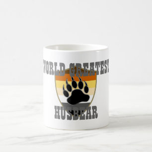 GAY BEAR WORLD GREATEST HUSBER BEAR PAW COFFEE MUG