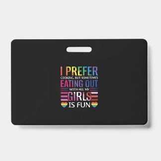 Gay Bisexual Pride Flag LGBTQ ID Badge