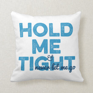 Gay Blue Hold Me Tight Personalized Cushion