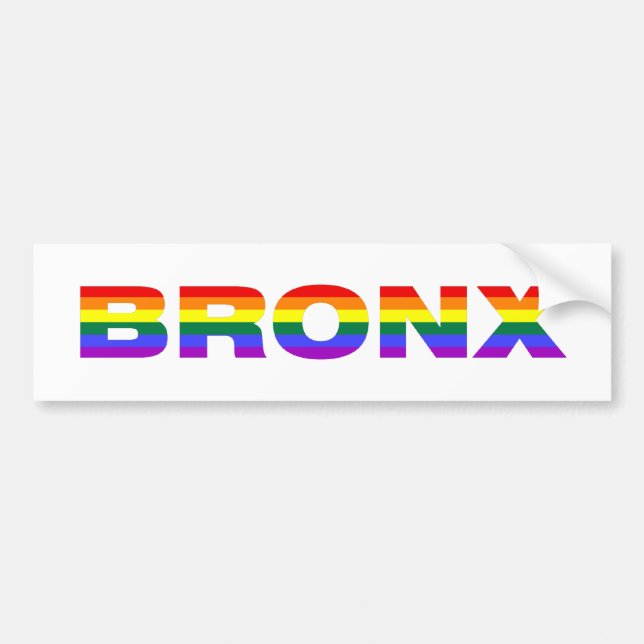 Gay Bronx Bumper Sticker (Front)