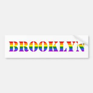 Gay Brooklyn bumpersticker Bumper Sticker