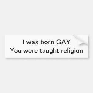 Gay Bumpersticker Bumper Sticker
