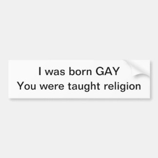 Gay Bumpersticker Bumper Sticker