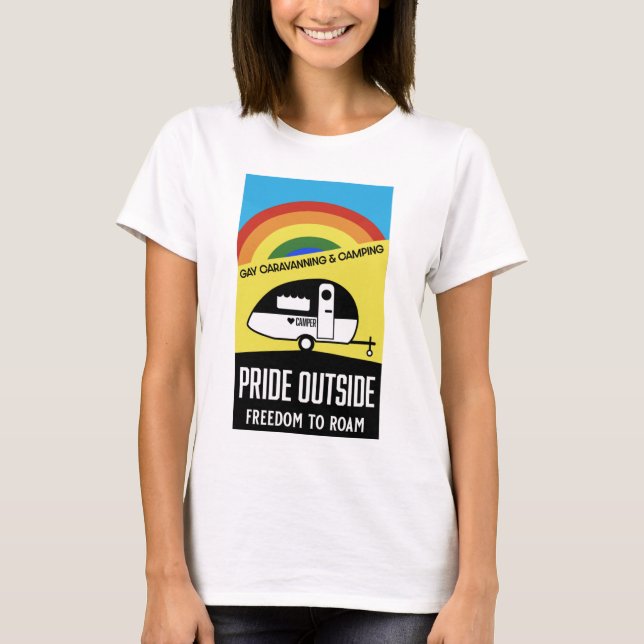 Gay caravan camping T-Shirt (Front)