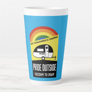 Gay caravan camping T-Shirt Latte Mug
