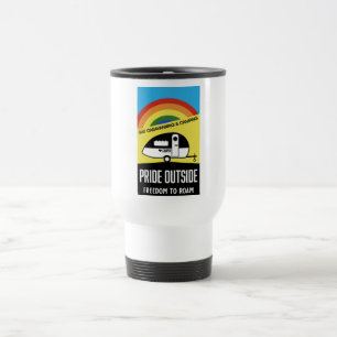 Gay caravan camping T-Shirt Travel Mug