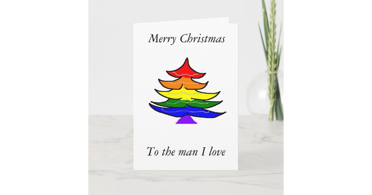 Gay Christmas card | Zazzle