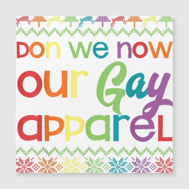 Gay Christmas Funny LGBT Don We Now Our Gay Appare (Front)