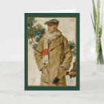 Gay Christmas Holiday Card<br><div class="desc">The illustration on this card is a Christmas clothing advertisement from 1920. The illustrator was American Joseph Christian Leyendecker (1874-1951).  The inside verse is “Merry Christmas”. It is Men in Art Series no. 148.</div>