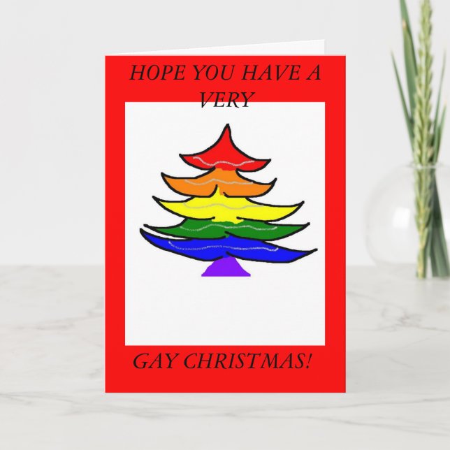 gay christmas holiday card (Front)