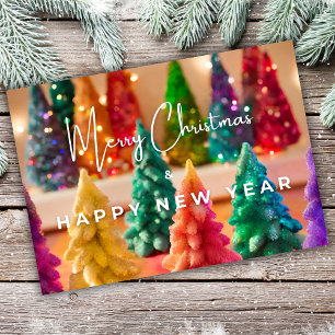 Gay Christmas Rainbow Holiday Card