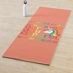 Gay Christmas Rainbow Unicorn Don We Now Our Gay Yoga Mat