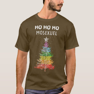 Gay Christmas Tree Rainbow LGBTQ Pride T-Shirt