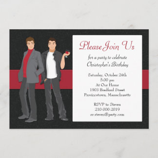 Gay Cocktail Party Invitation