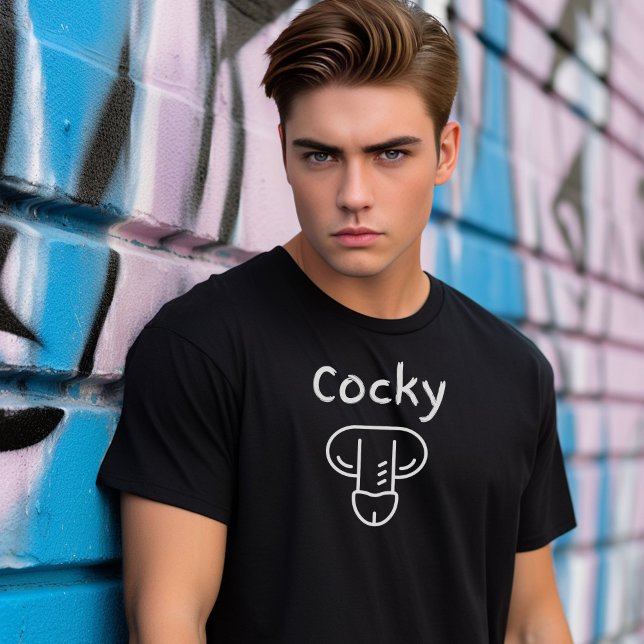 Gay cocky t-shirt, gay tee, pride t T-Shirt (Creator Uploaded)