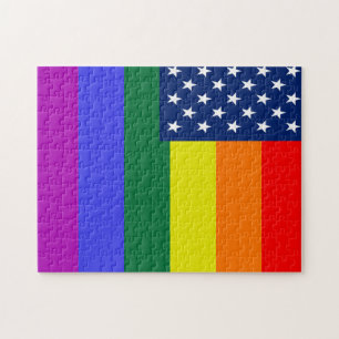 Gay color pattern jigsaw puzzle