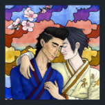 Gay Couple In The Style Of Ukiyo-e Japanese Art Poster<br><div class="desc">Gay Couple In The Style Of Ukiyo-e Japanese Art</div>