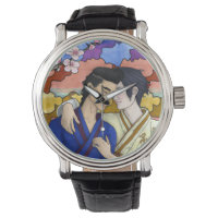 Gay Couple In The Style Of Ukiyo-e Japanese Art
