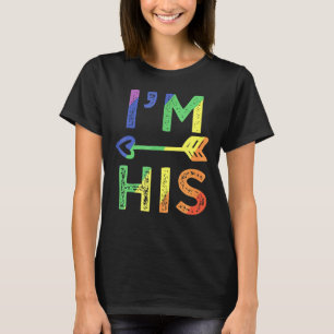 Gay Couple Matching I'm His Lgbt Pride T-Shirt