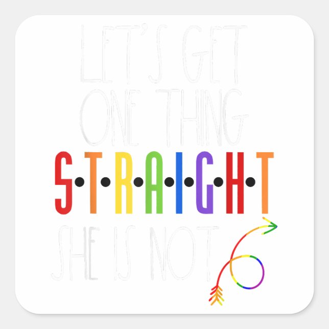 Gay Couple Matching Outfit Lesbian Couple Gay Prid Square Sticker (Front)