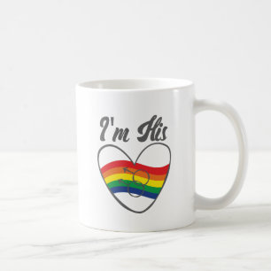 Gay Couples Matching LGBT I'm His Gay Pride Coffee Mug