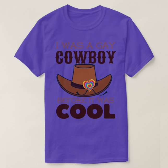 Gay Cowboy Lgbtq 2 T-Shirt (Design Front)