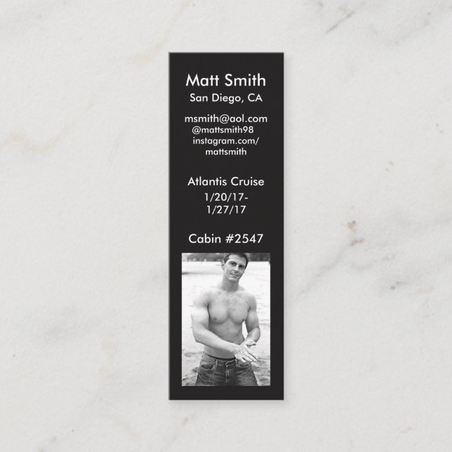 Gay Cruise Card (Front)