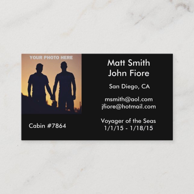 Gay Cruise Card (Front)