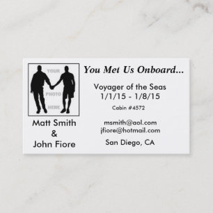 Gay Cruise Card (with back)