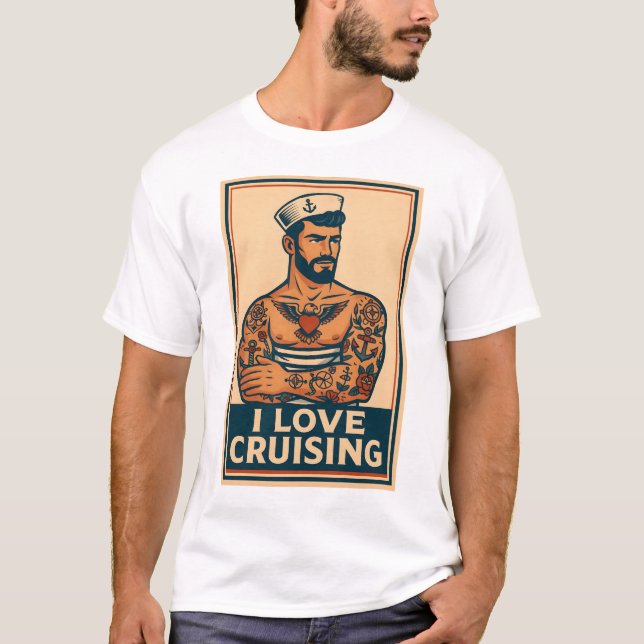 Gay Cruising T-Shirt | Gay Pride for Men | LGBTQ (Front)
