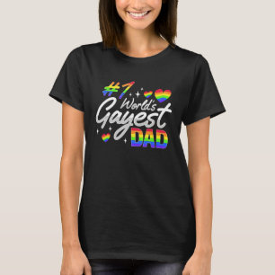 Gay Dad Pride LGBTQ Father for a Pride Parade T-Shirt