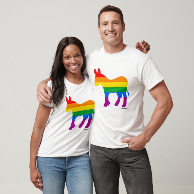 GAY DEMOCRAT Politiclothes Humor -.png T-Shirt (Unisex)