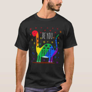Gay Dinosaur Gaysaurus Lgbt Gay Pride Rainbow Flag T-Shirt