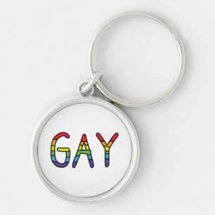 Gay Doodle Design Key Ring