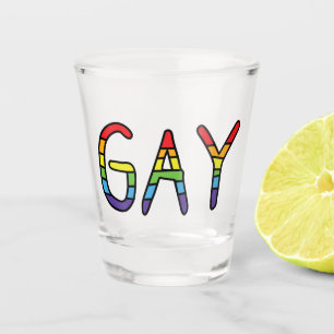Gay Doodle Design Shot Glass