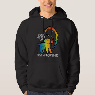 Gay Elephant Dream Without Fear Rainbow Pride Lgbt Hoodie