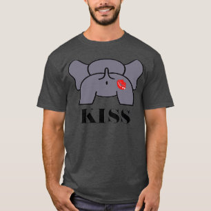 Gay Elephant Winking Booty Cheeky Kiss T-Shirt