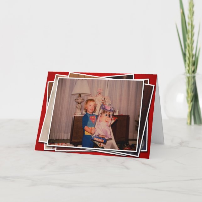 Gay Elf Christmas Holiday Card (Front)