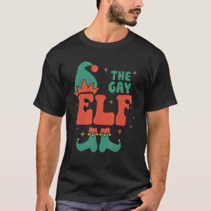 Gay Elf Family Matching Christmas Pjs Funny T-Shirt